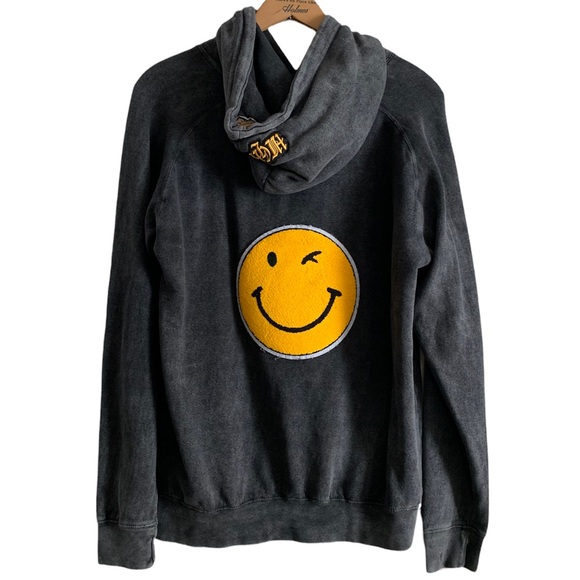 Hightech Gray Long Sleeve Drawstrings Hoodie Sweatshirt Size Medium - Picture 3 of 17